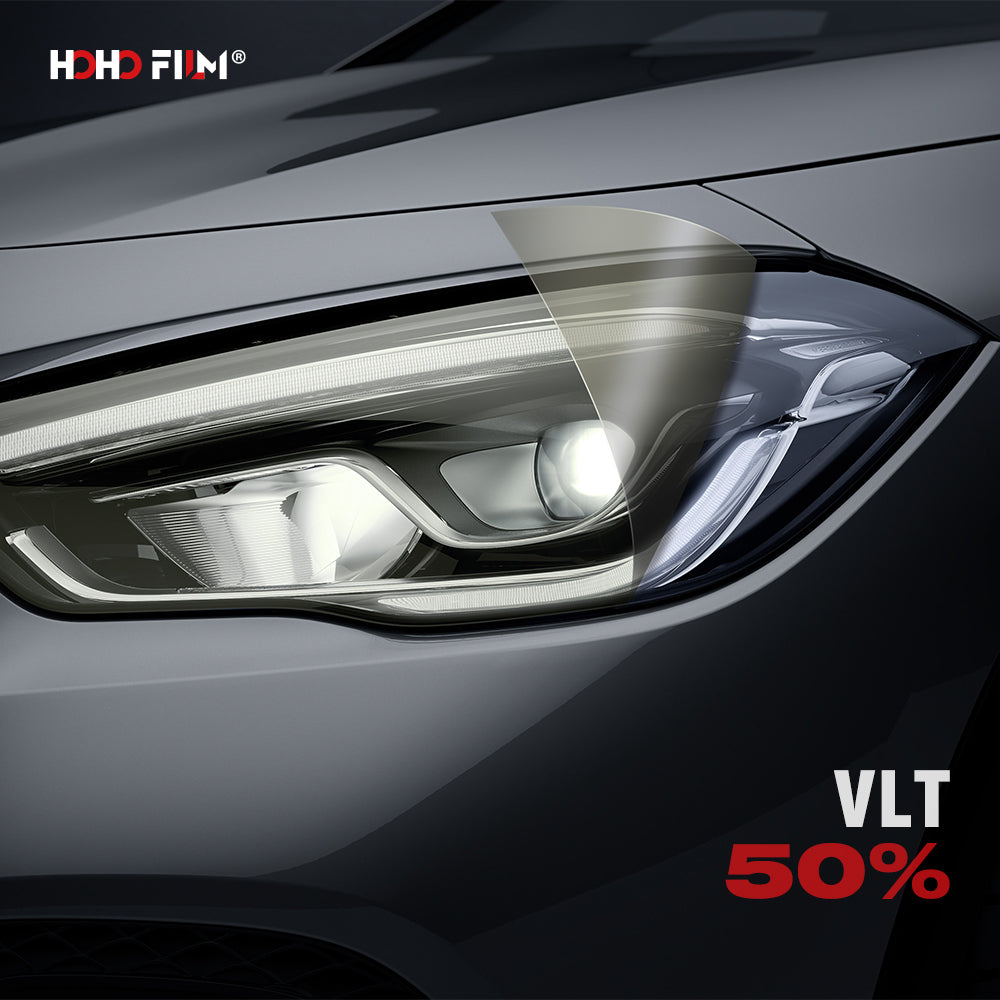 50%VLT Smoky Grey Headlight TPU PPF