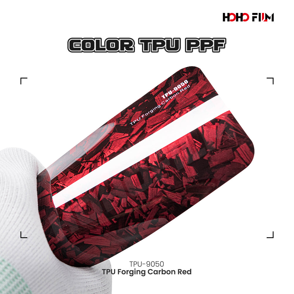 Forged Carbon Red TPU PPF