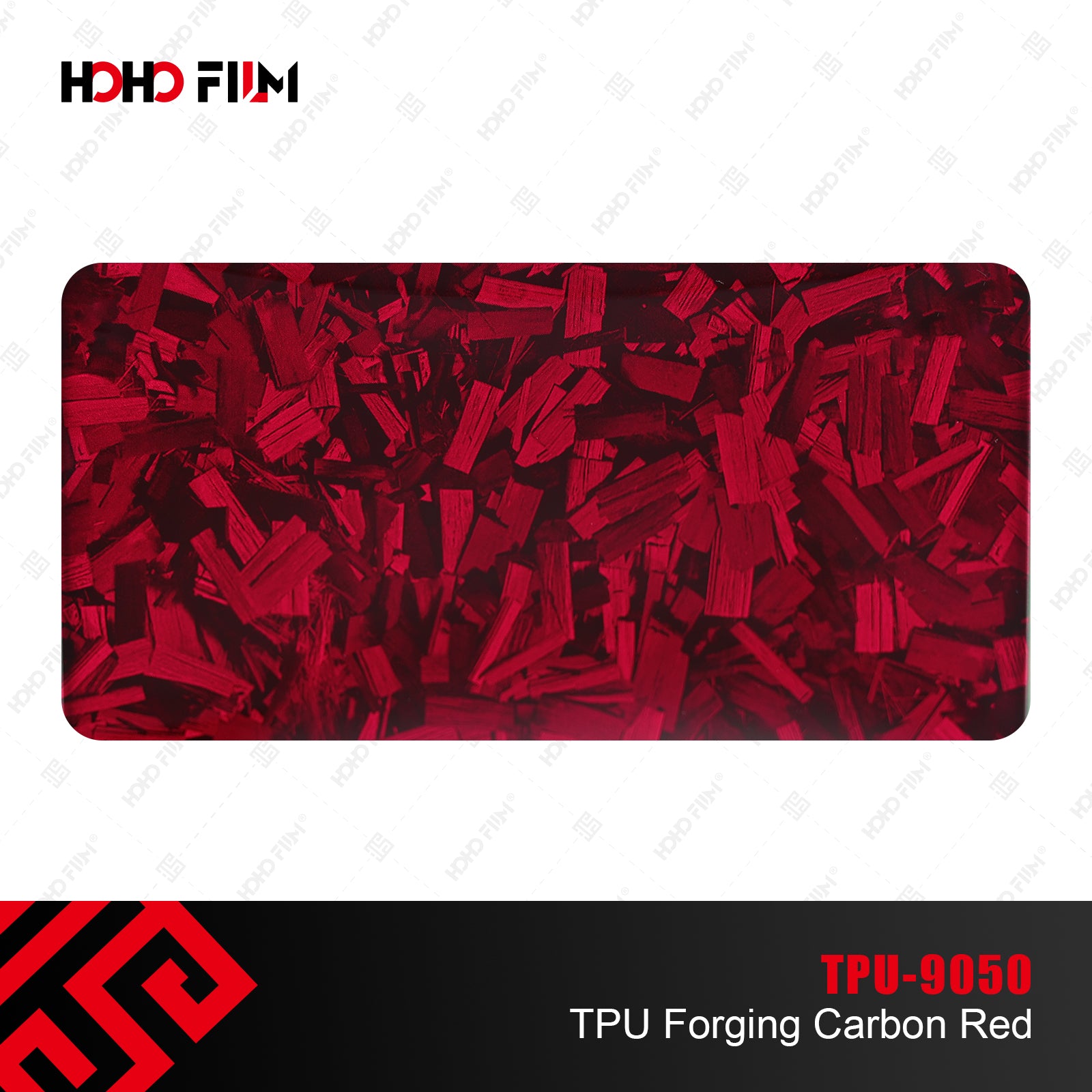 Forged Carbon Red TPU PPF